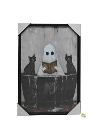 Thumbnail 9: Magical Season 18" x 24" LED Framed Haunted House Wall Art 