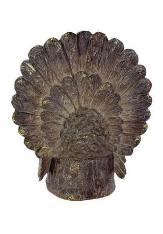 Thumbnail 2: Autumn Gatherings 11" Washed Brown Turkey Tabletop Decor 