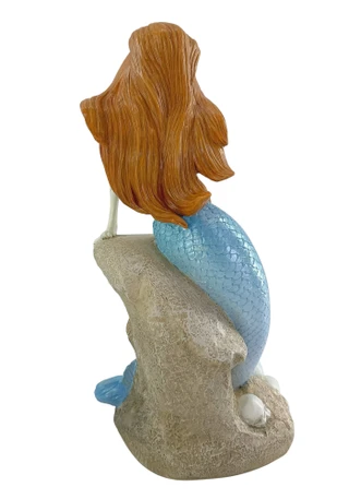 Thumbnail 2: Magical Season 15" Resin Skeleton Mermaid Figurine 