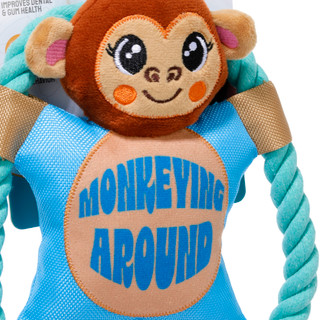 Thumbnail 3: Posh Paws Monkey Rope Friends Dog Toy 
