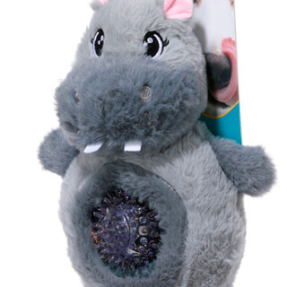 Thumbnail 2: Posh Paws 12 in Plush Hippo w/ Ball Dog Toy 