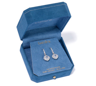 Thumbnail 2: Lumira Lite Silver Plated CZ Round Drop Earrings 