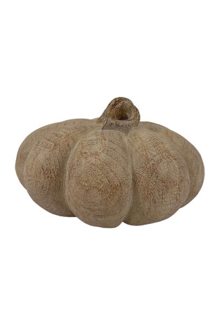Thumbnail 2: Autumn Gatherings 11" Resin Woodgrain Pumpkin Tabletop Decor 