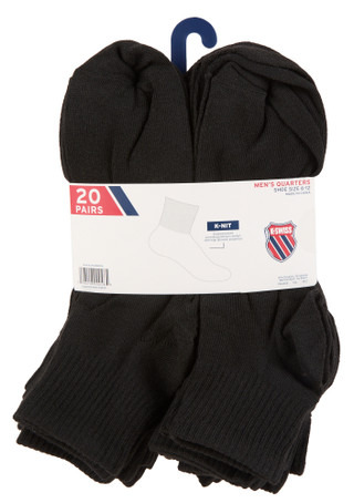 Thumbnail 2: K-Swiss Men's 20 Pk Quarter Crew Socks 