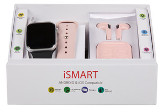 Thumbnail 1: Ismart 4 Pc Smart Watch & Earbuds Set for Android & iOS 