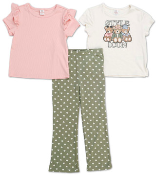 Thumbnail 1: SWEET BUTTERFLY Little Girls 3 pc Pants Set  