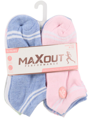 Thumbnail 1: Maxout Performance 15 Pr Women's Athletic No Show Socks 