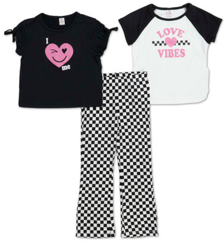 Thumbnail 1: SWEET BUTTERFLY Little Girls 3 Pc Pants Set  