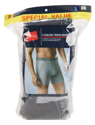 Thumbnail 1: Hanes Men's 8 Pk Tagless Cool Comfort Briefs  