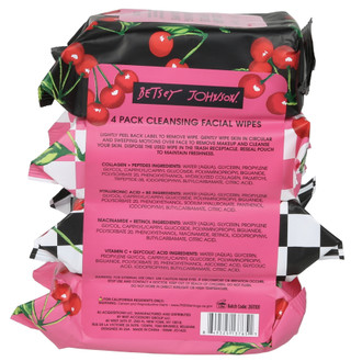 Thumbnail 2: Betsey Johnson 4 Pk Assorted Facial Cleansing Wipes 