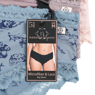 Thumbnail 3: Nanette Lepore Women's Microfiber & Lace Boy Short Panties  