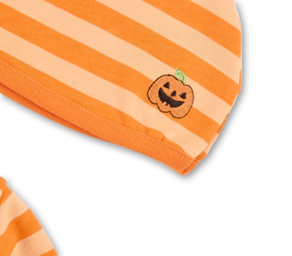 Thumbnail 2: Baby Essentials Baby's 2 Pc First Halloween Body Suit & Hat Set 