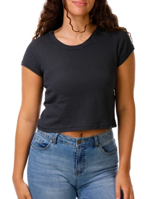 Thumbnail 1: BILLABONG Juniors Solid Crop Tee  