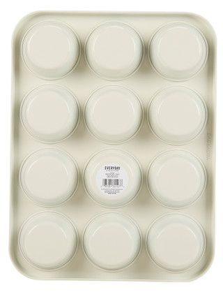 Thumbnail 3: Martha Stewart 12 Cup Nonstick Steel Muffin Pan 