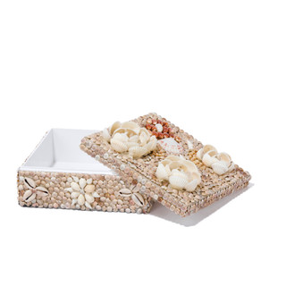 Thumbnail 1: Sand + Sea 8 in Decorative Seashell Box 