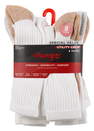 Thumbnail 1: Wrangler Men's 6 Pk Cooling Cushion Quarter Socks 