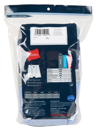Thumbnail 2: Hanes Men's 4 Pk Tagless Boxer Briefs  