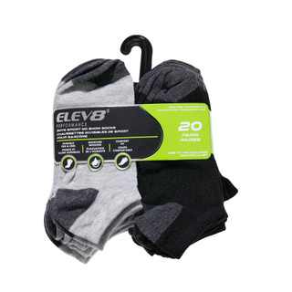 Thumbnail 1: Elev 8 Boys 20 Pk Performance Sport No Show Socks 