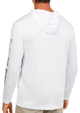 Thumbnail 3: Psycho Tuna Men's Long Sleeve Performance Hooded Printed Tee 