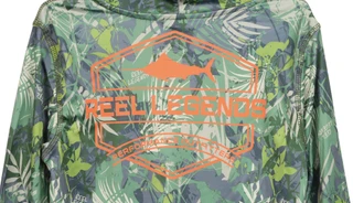 Thumbnail 3: REEL LEGENDS Boys Long Sleeve Mangrove Camo Performance Hoodie 