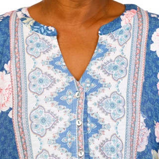 Thumbnail 2: Status by Chenault Plus Short Sleeve Tie Front Knit Top 