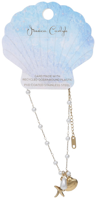 Thumbnail 1: Jessica Carlyle Gold Tone Sealife Anklet 