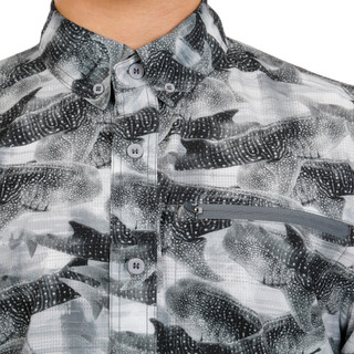 Thumbnail 2: REEL LEGENDS Men's Short Sleeve Airflow Woven Button Down Shirt 