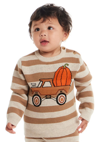 Thumbnail 10: Andy & Evan Baby Boys' 2-Piece Harvest Truck Sweater Set 