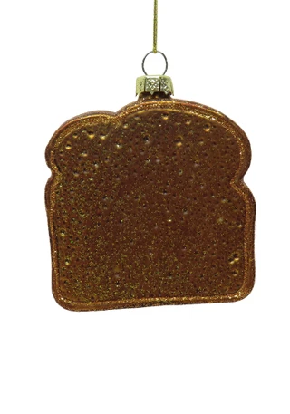 Thumbnail 2: Magical Season Glass Avocado Toast Christmas Ornament 