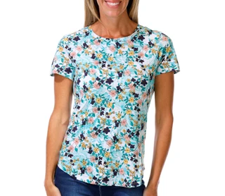 Thumbnail 1: Blue Sol Petite Short Sleeve Floral Print Top 