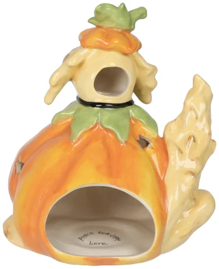 Thumbnail 3: BLUE SKY Pumpkin Dog Tealight Holder 