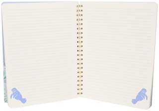 Thumbnail 2: Chubby Mermaids Large Spiral Manatee Print Notebook 