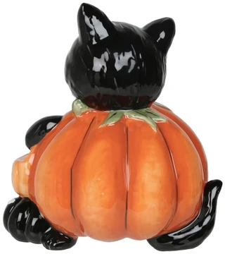 Thumbnail 2: BLUE SKY Vintage Halloween Black Cat Figurine 