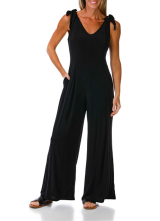 Thumbnail 1: Sami & Jo Women's Sleeveless Jersey Knit Jumpsuit 