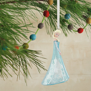 Thumbnail 2: Frozen Elsa Blown Glass Christmas Ornament 