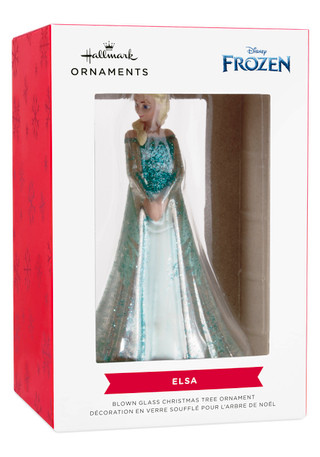 Thumbnail 4: Frozen Elsa Blown Glass Christmas Ornament 