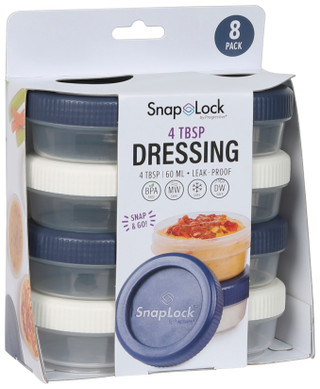 Thumbnail 1: Progressive 8 Pk SnapLock Dressing Containers 