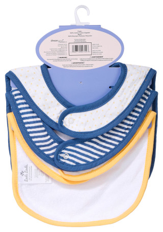Thumbnail 3: DREAMGRO 3-Pack Muslin Duck Baby Bibs 