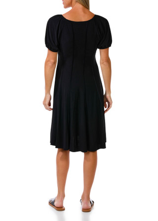 Thumbnail 2: Sami & Jo Women's Short Sleeve Panel Midi Dress 