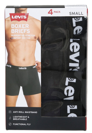 Thumbnail 1: Levi's Men's 4 Pk Cotton Stretch Boxer Briefs  