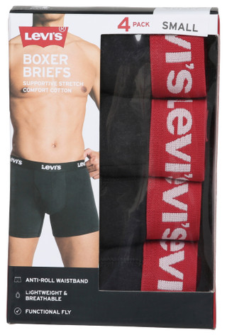 Thumbnail 1: Levi's Men's 4 Pk Cotton Stretch Boxer Briefs  