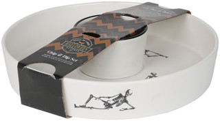 Thumbnail 1: Home Essentials Halloween Skeleton Chip & Dip Platter 