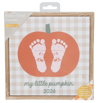 Thumbnail 1: KATE & MILO 7x7 My Little Pumpkin Baby's Print Canvas 