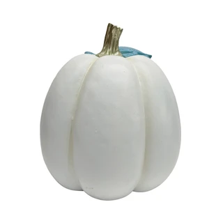 Thumbnail 2: Autumn Gatherings 9.5" Resin Crab & Coral Coastal Pumpkin Tabletop Decor 