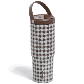 Thumbnail 1: Hydrapeak 26 oz Gingham Insulated Water Bottle 