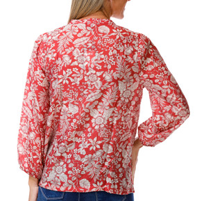 Thumbnail 2: Nautica Women's Long Sleeve Floral Print Top 