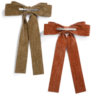 Thumbnail 2: TWIG & ARROW 2 Pk Hair Bow Barrettes  