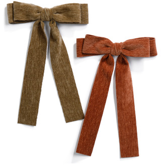 Thumbnail 1: TWIG & ARROW 2 Pk Hair Bow Barrettes  