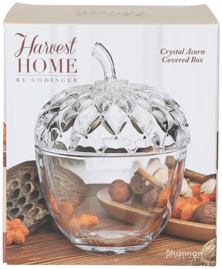 Thumbnail 1: Godinger Harvest Acorn Covered Box 