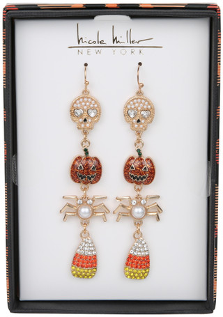 Thumbnail 1: Nicole Miller Halloween Drop Earrings 